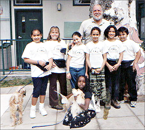 Paul Owens and Paws for Peace Volunteers